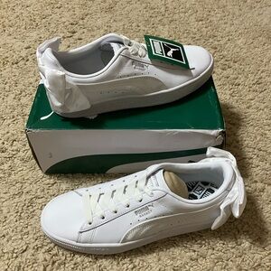 NWT and NIB Women’s Puma Basket Bow (heel) Sneakers
